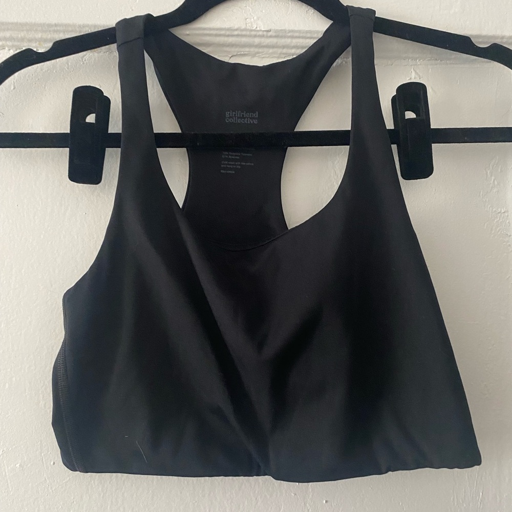 Girlfriend Collective Black Sports Bra Size Small